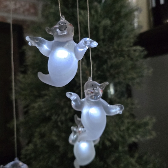 Dept 56 Ghost String Hanging Lights for Halloween Decor Vintage Hard To Find - Picture 5 of 12